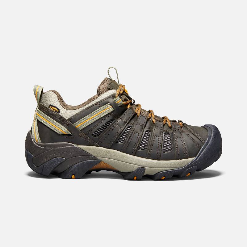 Keen Voyageur Wanderschuhe Herren DE-51890 Black Olive/Inca Gold - Keen Herrenschuhe Olivgrün / Gold